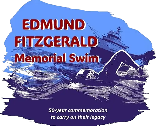 edmund fitzgerald memorial swim logo no year